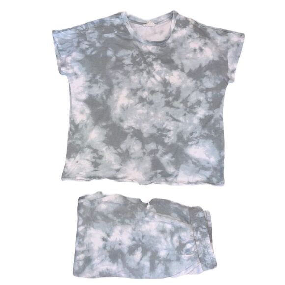 Como Blu Green Tie Dye Pajama Set - Picture 1 of 11